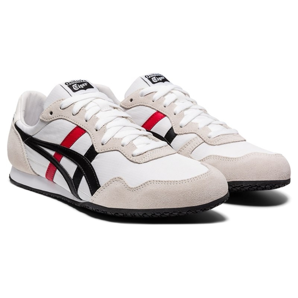 Onitsuka Tiger by Asics White and Black Serrano Sneakers